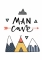 Постер Man Cave 30х40 см