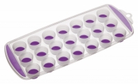 Форма для льда с гибким дном (21 отверстие) фиолетовый