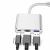 Hub адаптер из Type-c в HDMI 3in1 для ПК DVD HDTV (для отображения медиа файлов на ТВ)