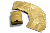 Карты игральные 500 евро золото