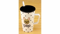 Керамическая чашка с крышкой Моя Любимая Собака 3 вида