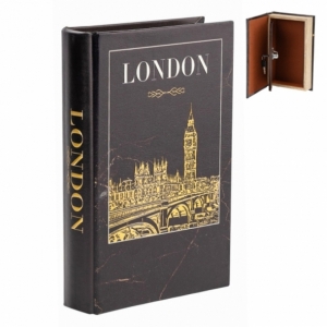Книга-тайник сейф London для денег и ценностей, 26 см