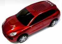 Колонка - Машинка Porsche Cayenne (колонка, плеер mp3, радио) красная
