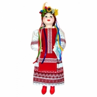 Кукла сувенирная Украиночка красная