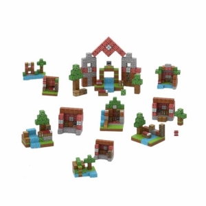 Магнитный конструктор Minecraft Алтарь с деревьями на 100 кубиков