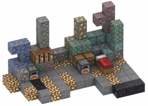 Магнитный конструктор Minecraft Горная шахта на 128 кубиков