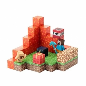 Магнитный конструктор Minecraft Лавовый искатель сокровищ на 54 кубиков