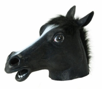 Маска голова лошади (коня) - черная
