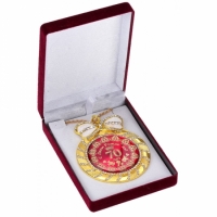 Медаль deluxe с кристаллами 70 лет