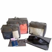 Набор дорожных сумок 5 шт (серый)