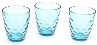 Набор стеклянных стаканов Amina голубой