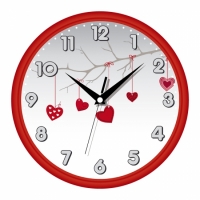 Настенные Часы Сlassic День Святого Валентина Red
