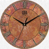 Настенные Часы Vintage Абстракция в коричневых оттенках