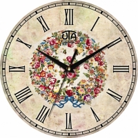 Настенные Часы Vintage Венок полевых цветов