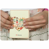 Обложка для паспорта I Love Ukraine + блокнот