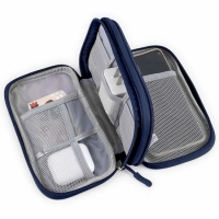 Органайзер-чехол водостойкий Mini Bag дорожный для проводов и гаджетов с зарядками blue