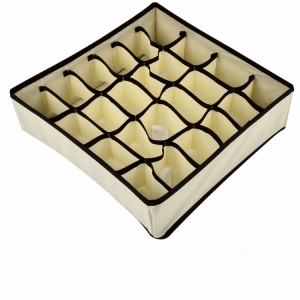 Органайзер для белья в тумбочку на 24 ячейки хлопковый Beige