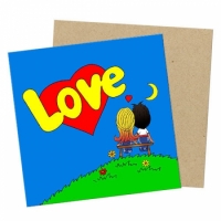 Мини открытка Love is