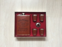 Подарочный набор фляга со стопками Jack Daniels brown