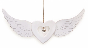 Подвесной декор Сердце с крыльями