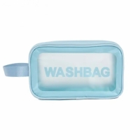 Фото Прозрачная сумка-косметичка Washbag Medium Blue 26см