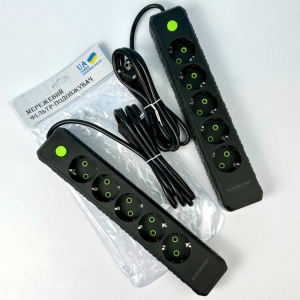 Сетевой фильтр-удлинитель 5 розеток 2500W 6м
