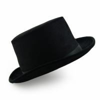 Шляпа Цилиндр велюровый (черный)