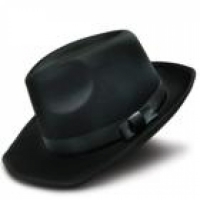 Шляпа Мужская черная