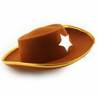 Шляпа Шерифа детская коричневая