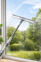 Фото Швабра телескопическая для окон, зеркал и вещей 106 см