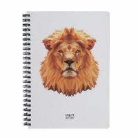 Скетчбук Crazy Sketches Geometrical - Lion на пружине