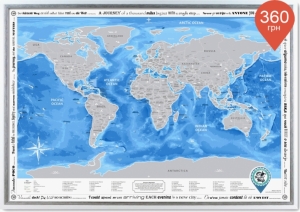 Скретч карта Discovery Maps World на английском языке