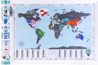 Скретч карта мира flags edition на английском языке