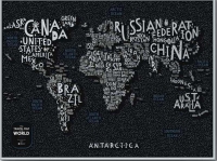 Фото Скретч Карта Мира LETTERS World