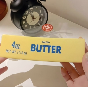 Сквиш  антистресс сливочное масло Butter ароматизированный кусок масла