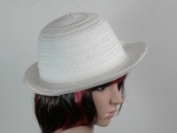 Соломенная шляпа Бебе 29 см белая