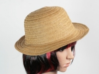 Соломенная шляпа Бебе 29 см светло-коричневая