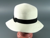 Соломенная шляпа Двадцатые 28 см светло-бежевая
