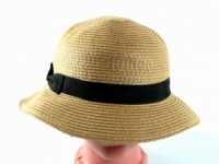 Соломенная шляпа Двадцатые 28 см светло-коричневая