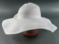 Соломенная шляпа Котьир 48 см белая