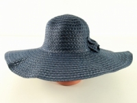 Соломенная шляпа Котьир 48 см синяя
