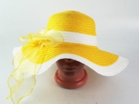 Соломенная шляпа Легже 40 см желтая