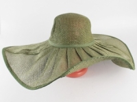 Соломенная шляпа Льен 57 см зеленая