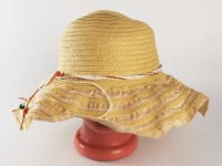 Соломенная шляпа Нэтьюэль 40 см бежевая