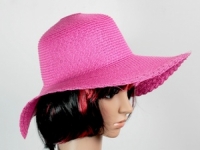 Соломенная шляпа Рестлин 40 см розовая