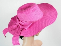 Соломенная шляпа Рестлин 42 см розовая