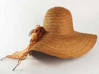 Соломенная шляпа Силько 46 см коричневая