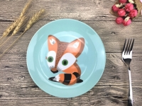 Детская тарелочка Striped fox