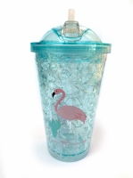 Термостакан Ice Cap Фламинго (Голубой )