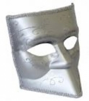 Венецианская маска Баута (серебро)